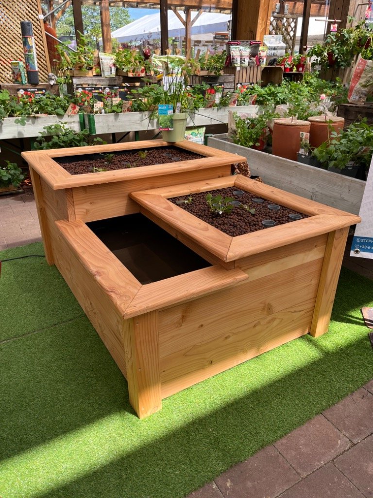 Kit aquaponique 475L Table à marée configuration en L